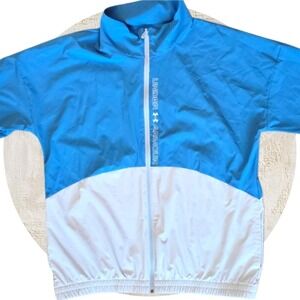Under Armour UA Storm Woven Full-Zip Jacket Blue/White Women's Size L